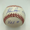 Beautiful Nolan Ryan Signed Heavily Inscribed Career STAT Baseball JSA COA