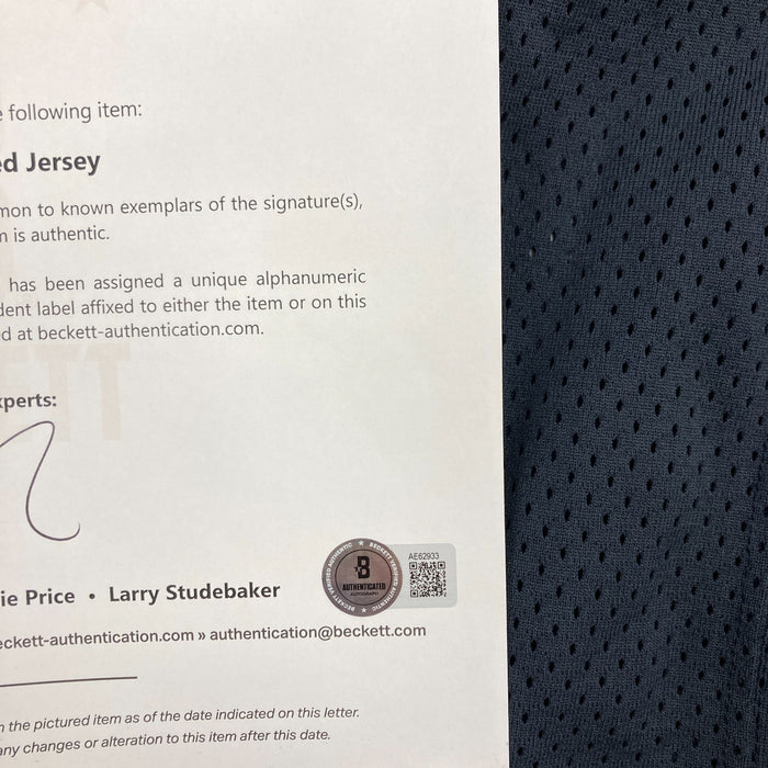Walter Payton Signed Chicago Bears Wilson Game Model Jersey Beckett COA