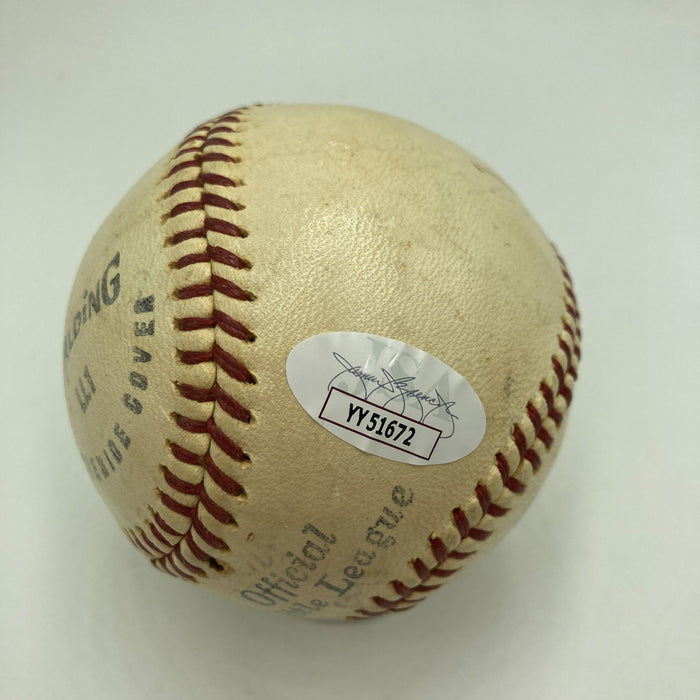 Deron Johnson Single Signed Baseball 1961 New York Yankees RARE JSA COA