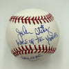 John Sterling Signed Heavily Inscribed STAT Baseball JSA COA RARE!