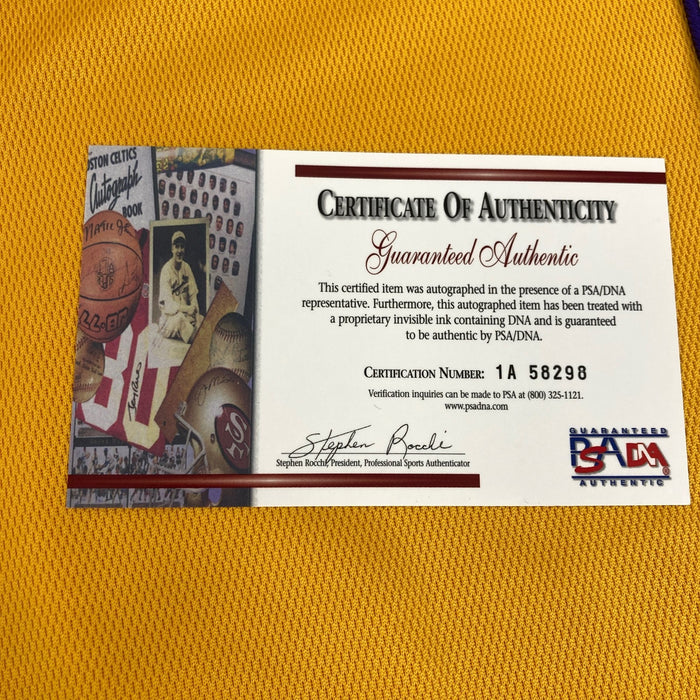 Kobe Bryant Signed 2001 Finals Los Angeles Lakers Pro Cut Jersey Beckett & PSA