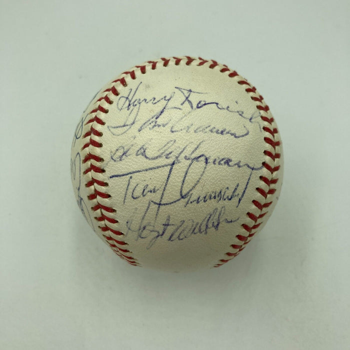 Hank Aaron 1970 Atlanta Braves Team Signed Baseball 22 Signatures PSA DNA COA
