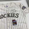 Dante Bichette Signed 1990's Russell Colorado Rockies Authentic Jersey JSA COA