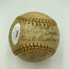 1944 World Series Game Used Baseball Signed By Umpire Tom Dunn JSA COA