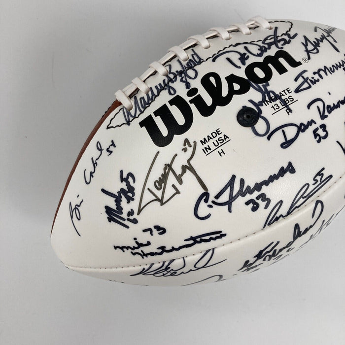 1985 Super Bowl Champs Chicago Bears Team Signed Football Walter Payton Beckett