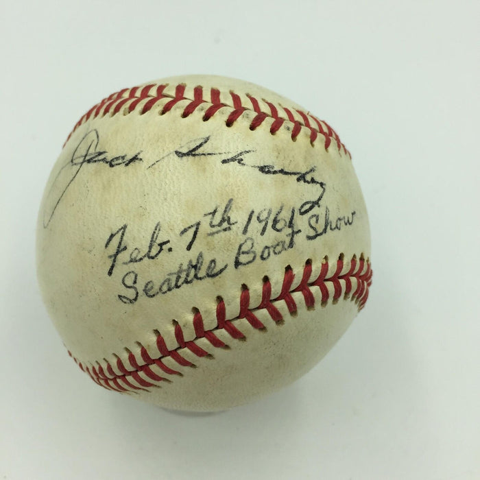 1961 Ted Williams & Boxer Jack Sharkey Signed Baseball With JSA COA