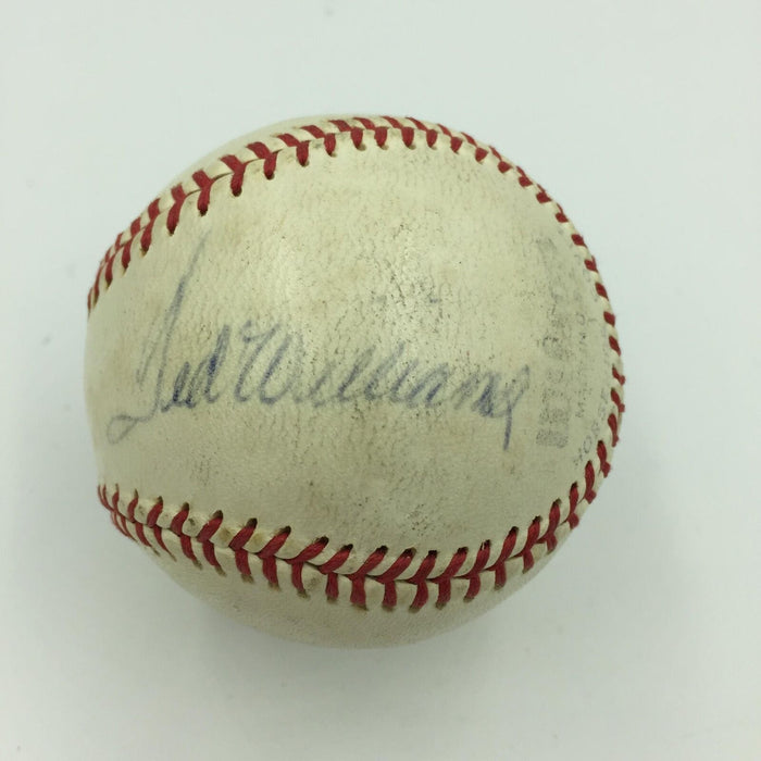 1961 Ted Williams & Boxer Jack Sharkey Signed Baseball With JSA COA