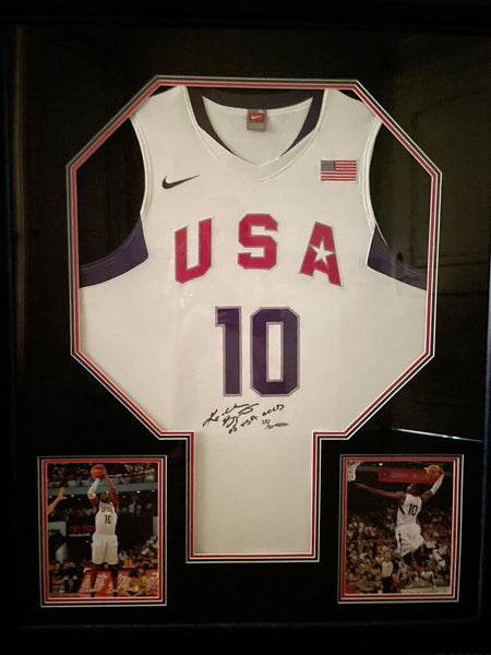 Kobe Bryant "2008 USA Gold" Signed Team USA Olympics Jersey UDA Upper Deck 25/50