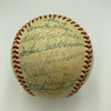 1954 New York Giants World Series Champs Team Signed Baseball Willie Mays JSA