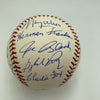 Willie Mays 70th Birthday Signed Baseball Hank Aaron Ernie Banks Stan Musial JSA