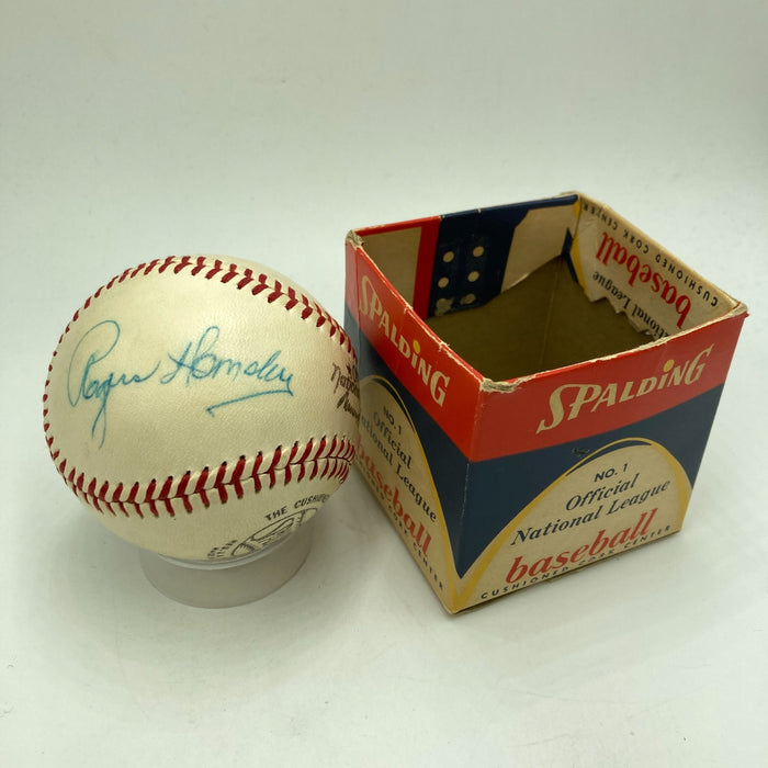 Rogers Hornsby Gil Hodges Casey Stengel Signed National League Baseball Beckett
