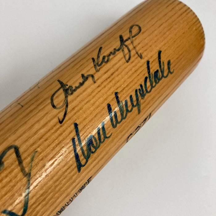 Sandy Koufax Don Drysdale Tom Seaver Pitching Legends Multi Signed Bat JSA COA