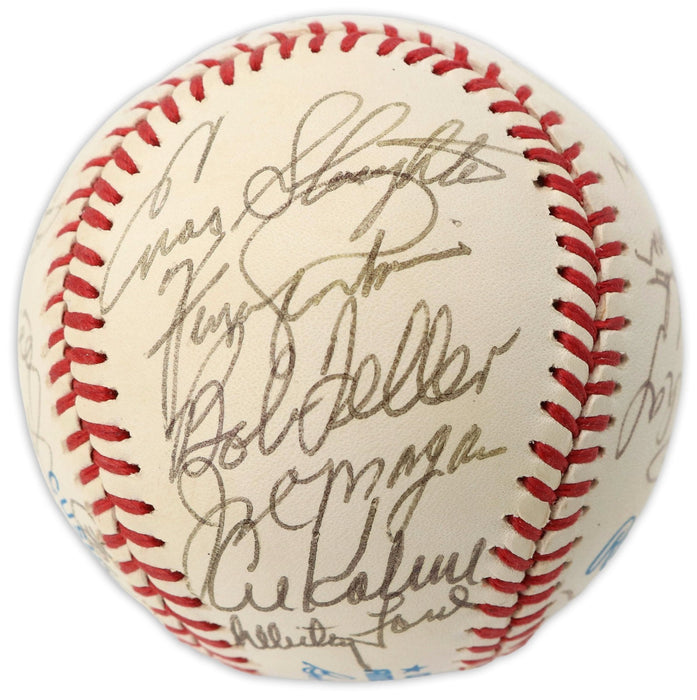 Hall Of Fame Multi Signed National League Baseball 24 Sigs PSA DNA COA