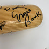 Chicago Cubs Hall Of Fame Legends Signed Baseball Bat 24 Sigs Ernie Banks JSA