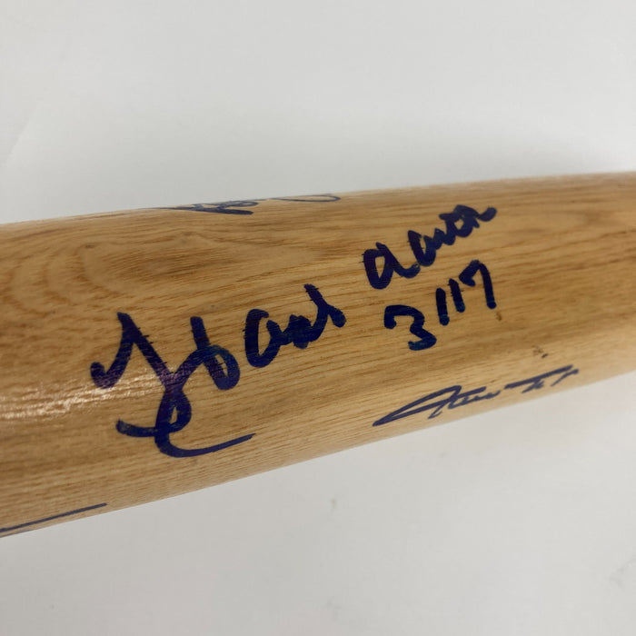 Beautiful 3,000 Hit Club Multi Signed Baseball Bat With Hit Totals JSA COA