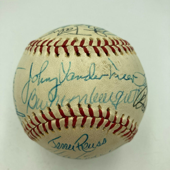 Extraordinary 1970's No Hitter Pitchers Multi Signed Baseball 21 Sigs JSA COA