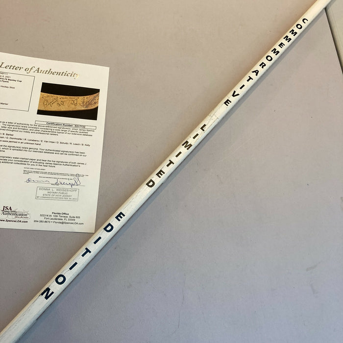 1974-75 Philadelphia Flyers Stanley Cups Champs Team Signed Hockey Stick JSA COA