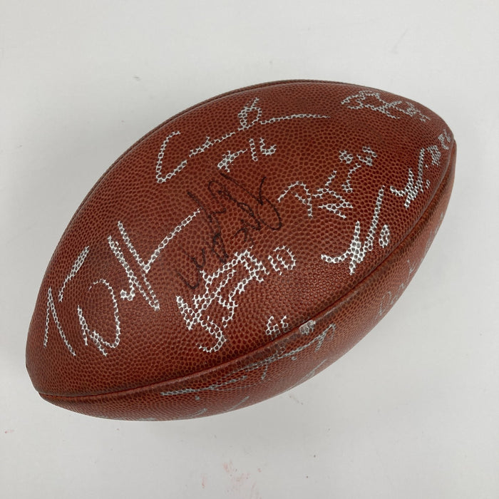 Seattle Seahawks Team Signed NFL Game Used Wilson Football Matt Hasselbeck