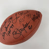 Lawrence Taylor Eric Dickerson 1999 Hall Of Fame Induction Signed Football BAS