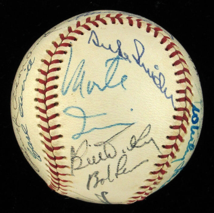 Beautiful Willie Mays 1960's Hall Of Fame Multi Signed Baseball With JSA COA