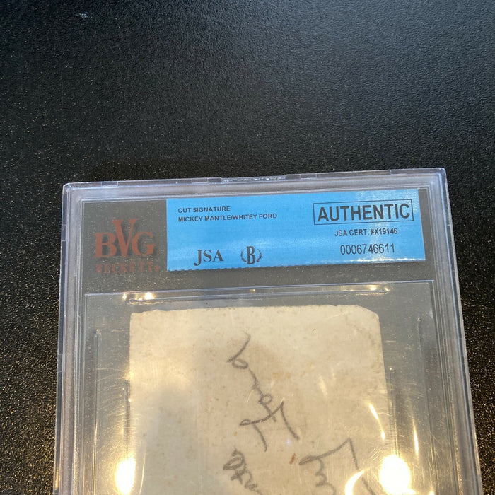 Mickey Mantle & Whitey Ford Playing Days Signed 1955 Miami Golf Scorecard JSA