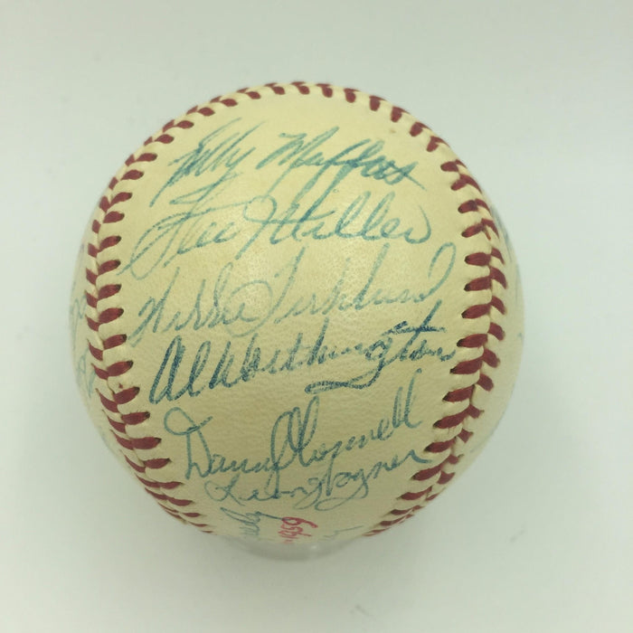 The Finest 1959 San Francisco Giants Team Signed Baseball Willie Mays PSA DNA
