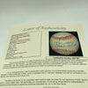 Willie Mays & Hank Aaron Signed Autographed National League Baseball JSA COA