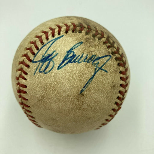 JEFF BURROUGHS Signed Game Used 1970's  American League Baseball PSA DNA COA