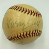 1952 World Series Signed Game Used Baseball Yankees VS. Dodgers MEARS COA