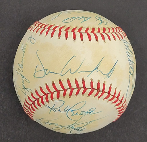 1981 New York Yankees Team Signed American League Baseball