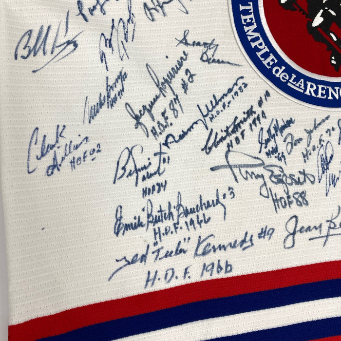 NHL Hall Of Fame Signed Hockey Jersey With 63 Signatures! Wayne Gretzky JSA COA