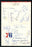 1967-68 Philadelphia 76ers Team Signed Invitation Wilt Chamberlain PSA DNA COA