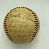 1937 New York Yankees World Series Champs Team Signed Baseball Lou Gehrig JSA