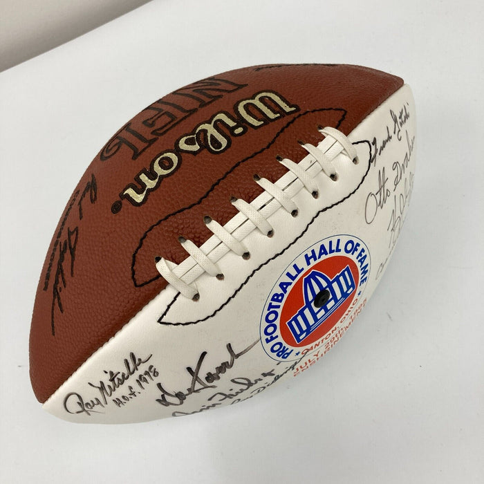 1995 Hall Of Fame Induction Signed Football 29 Sigs Bart Starr Ray Nitschke JSA