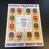 1969 Chicago Cubs Team Signed Original Wrigley Field Program 35+ Sigs JSA COA