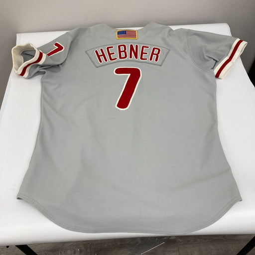 Richie Hebner 2001 Philadelphia Phillies Game Used Majestic Jersey
