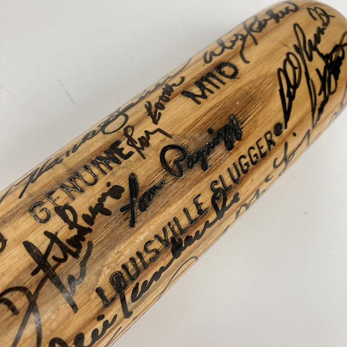 Hall Of Fame & Legends Multi Signed Baseball Bat 73 Sigs PSA DNA COA