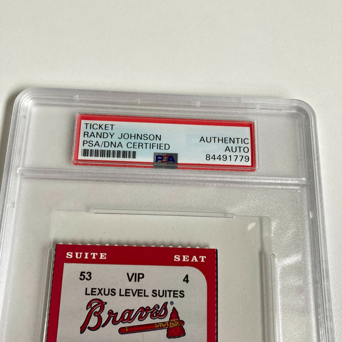 Randy Johnson Signed Inscribed Perfect Game Ticket May 18, 2004 PSA DNA COA
