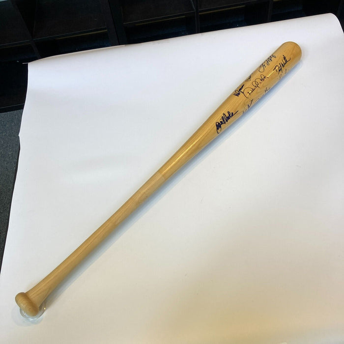 1996 New York Yankees World Series Champs Team Signed Bat Derek Jeter JSA COA