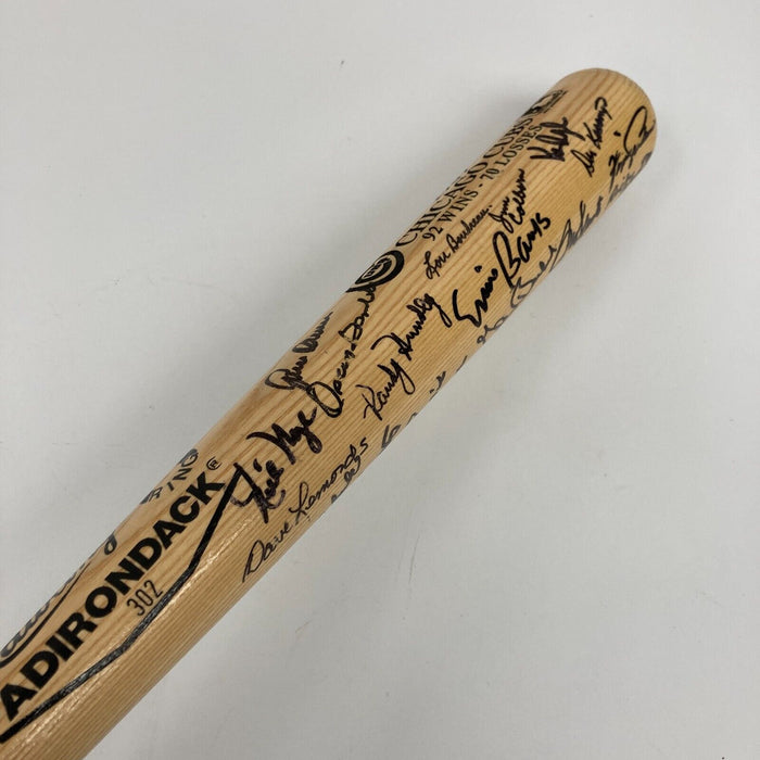 Beautiful 1969 Chicago Cubs Team Signed Baseball Bat 33 Sigs Ernie Banks JSA COA