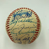 Hall Of Fame Multi Signed Baseball 33 Sigs Hank Aaron JSA COA