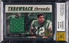2000 Donruss Elite Throwback Threads Joe Namath Auto Game Jersey BGS 10 #2/100