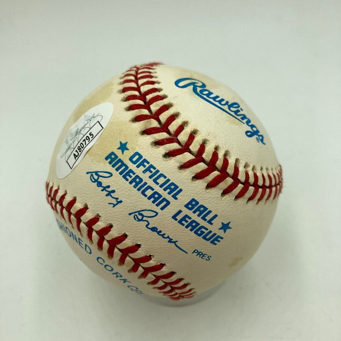 Rick Ferrell Signed Heavily Inscribed American League Baseball JSA COA