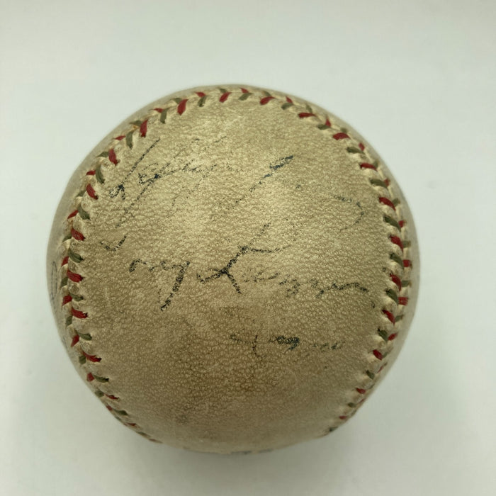 Lou Gehrig 1937 New York Yankees World Series Champs Team Signed Baseball PSA