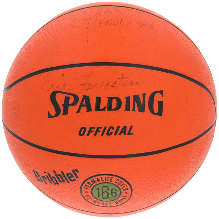 1980-81 Boston Celtics Team Signed Basketball Larry Bird PSA DNA COA