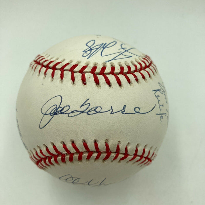 1998 New York Yankees World Series Champs Team Signed Baseball Derek Jeter JSA