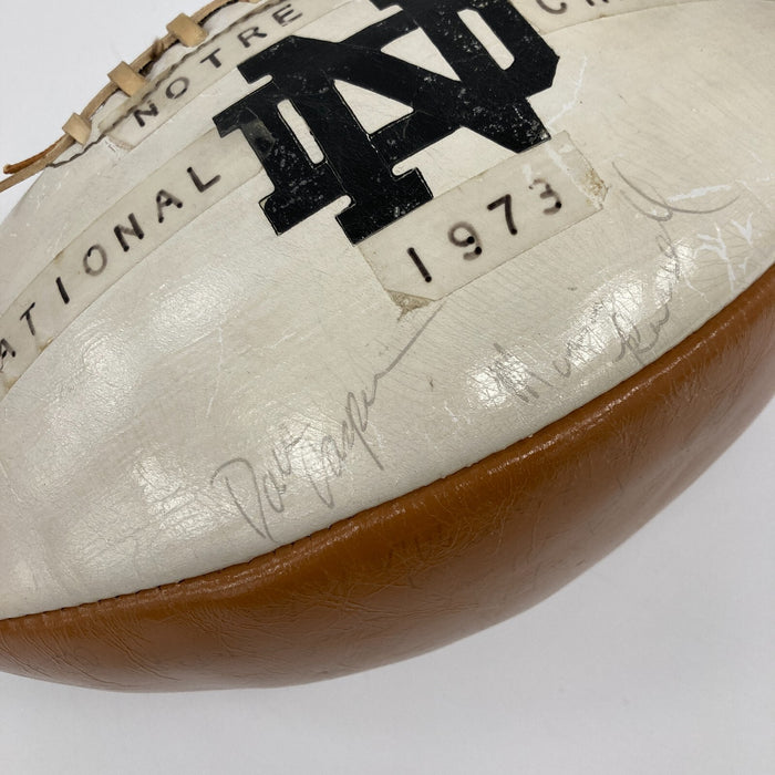 1973 Notre Dame Fighting Irish NAtional Champions Team Signed Football