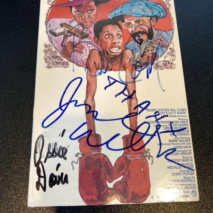 Bill Cosby Ossie Davis Jimmie Walker Signed Let's Do It Together VHS Movie JSA