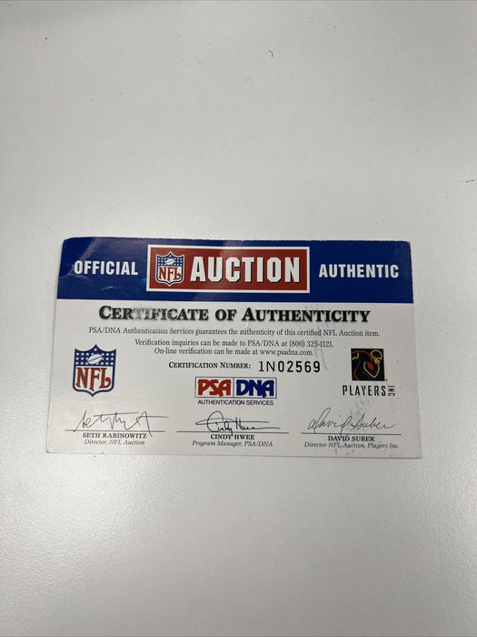 Steve Mcnair Signed Wilson NFL Game Football PSA DNA Certified