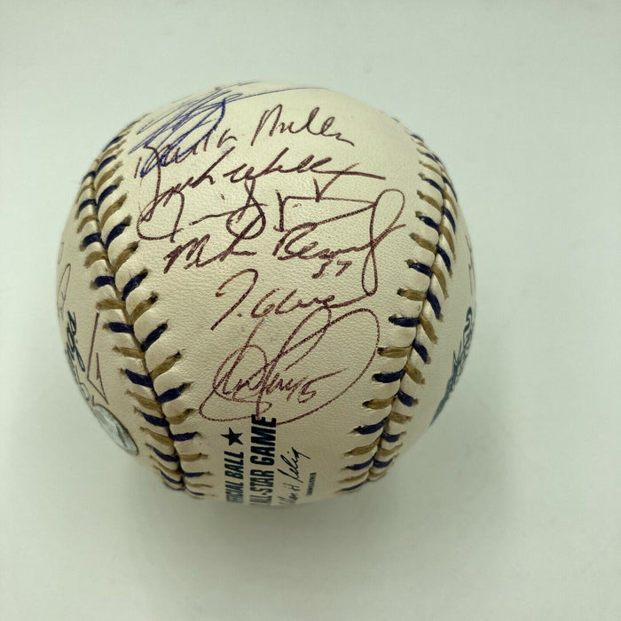 2002 All Star Game Team Signed Baseball With MLB Authentic Hologram